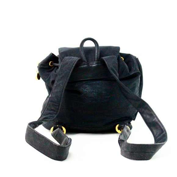 Dona Karan backpack leather and nylon - Picture 3 of 7